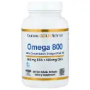 California Gold Nutrition, Omega 800 Ultra-Concentrated Omega-3 Fish Oil, kd-pur Triglyceride Form, 90 Fish Gelatin Softgels (1,000 mg per Softgel)