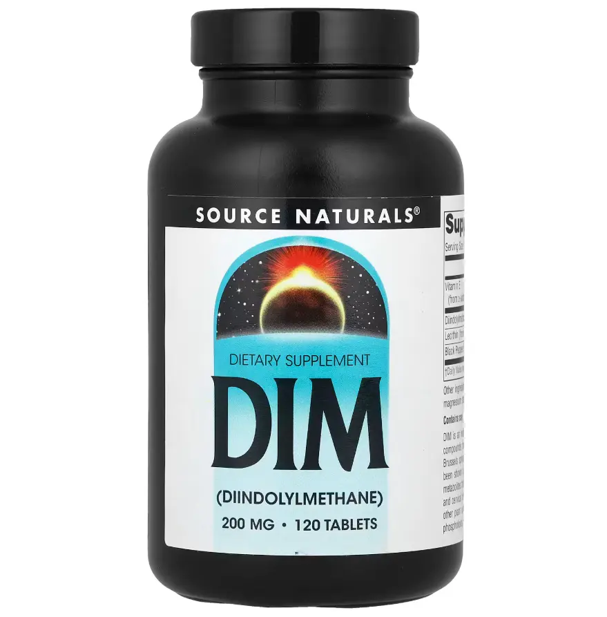 Source Naturals, DIM, 200 mg, 120 Tablets